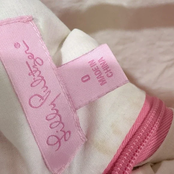 womens lilly pulitzer dresses Size 0 Floral Dress Pink yellow Elegant - Picture 3 of 10